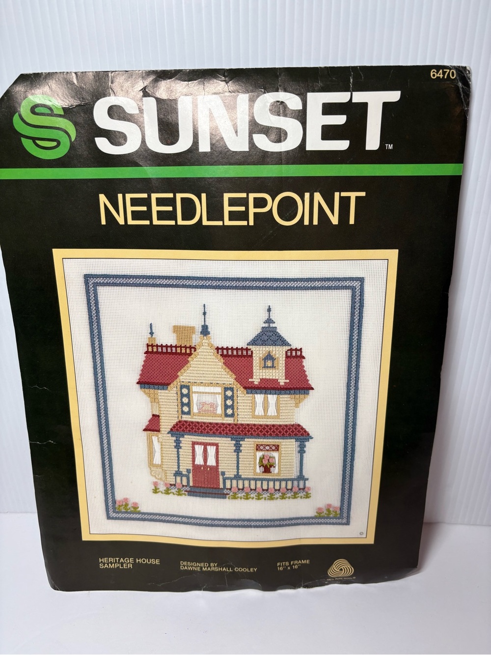 Sunset Needlepoint Heritage House Sampler Kit 6470